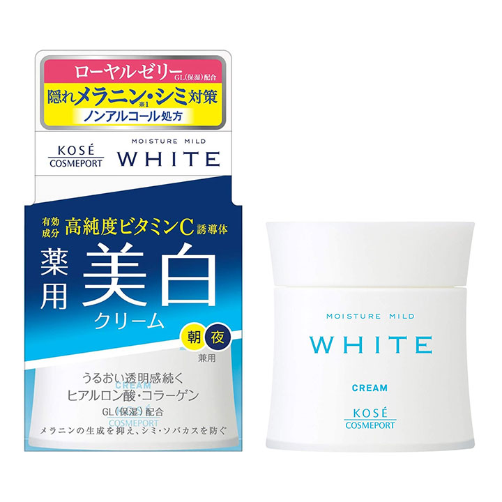 Kem dưỡng đêm Kose Moisture Mild White Cream Nhật Bản