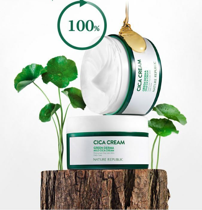 Kem dưỡng trắng Green Derma Mild Cica Cream