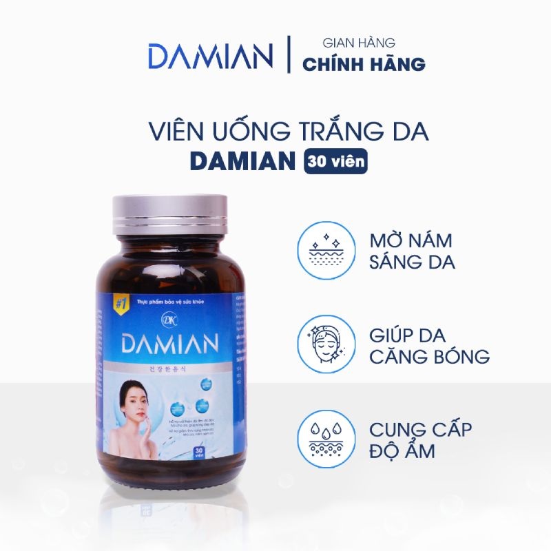  Viên uống trắng da Damian