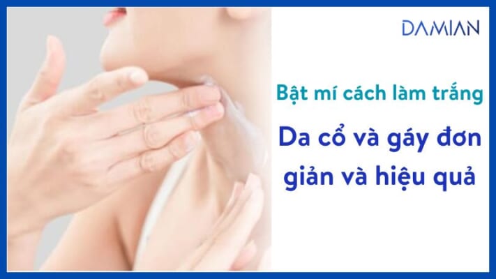 Cách làm trắng da cổ