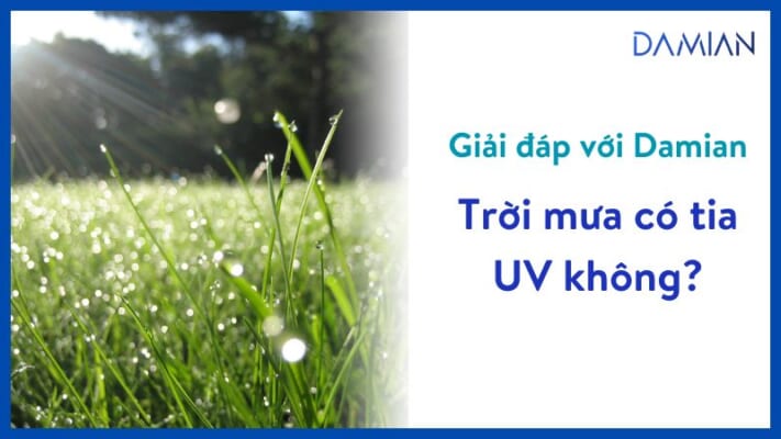 Trời mưa có tia UV không?